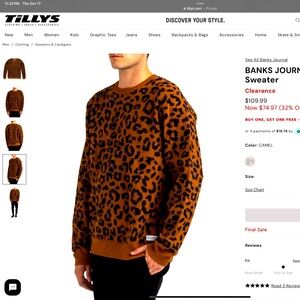 Banks Journal Leopard Sweater
